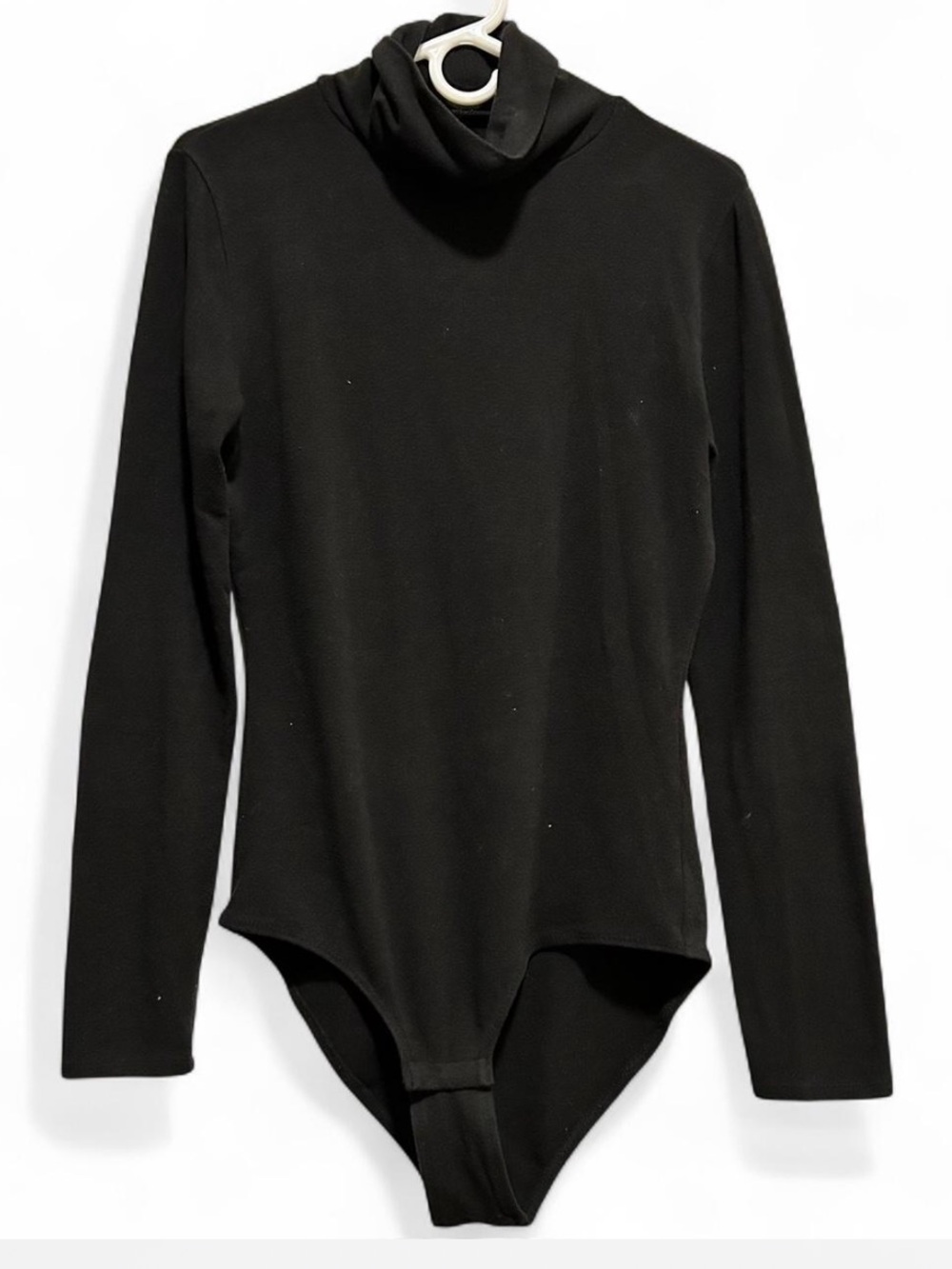 Black Turtleneck Long Sleeve Bodysuit